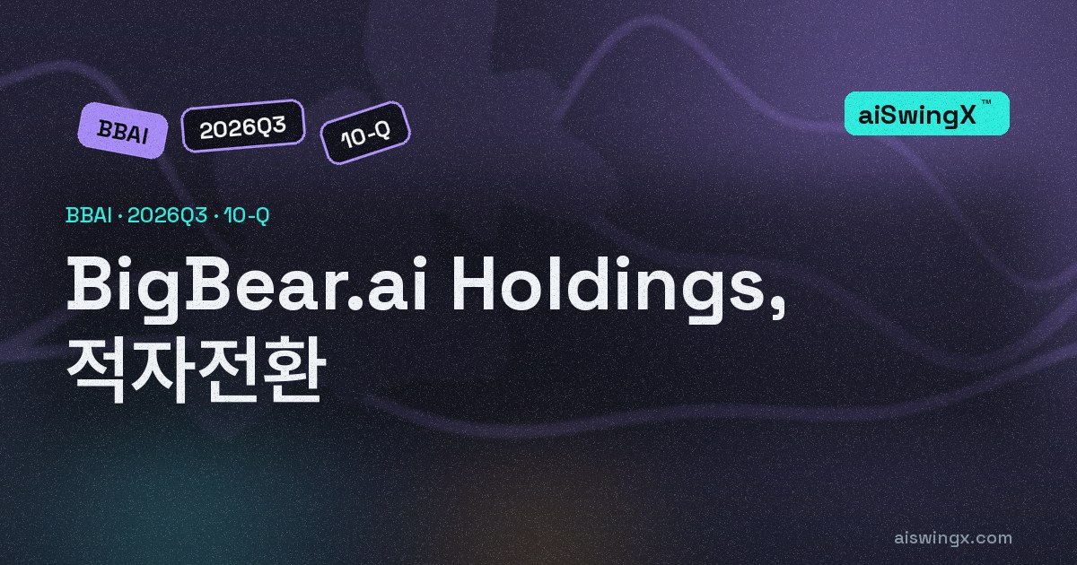 BigBear.ai Holdings, 적자전환… 순이익 252만달러→−9185만달러