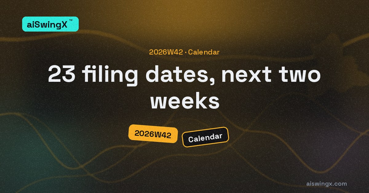 23 dates the filings already set for the next two weeks
