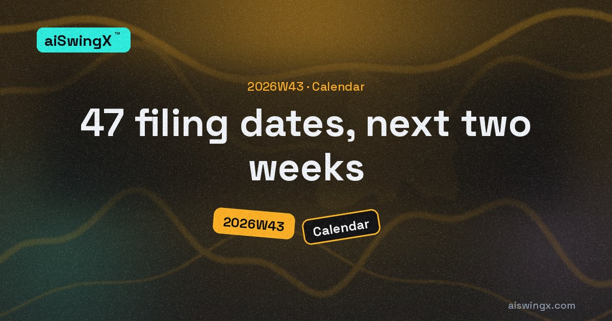 47 dates the filings already set for the next two weeks