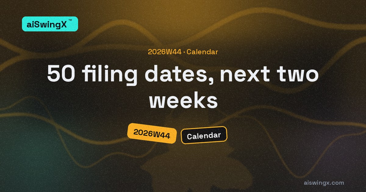 50 dates the filings already set for the next two weeks