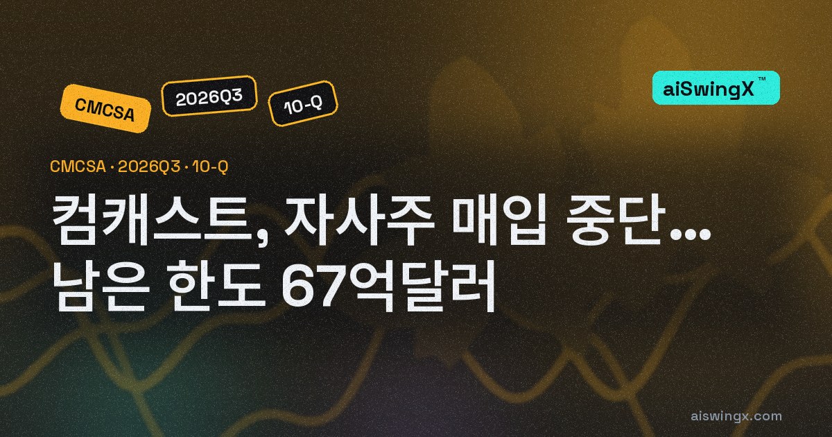 컴캐스트, NBC유니버설 분할 앞두고 자사주 매입 중단… 남은 한도 67억달러