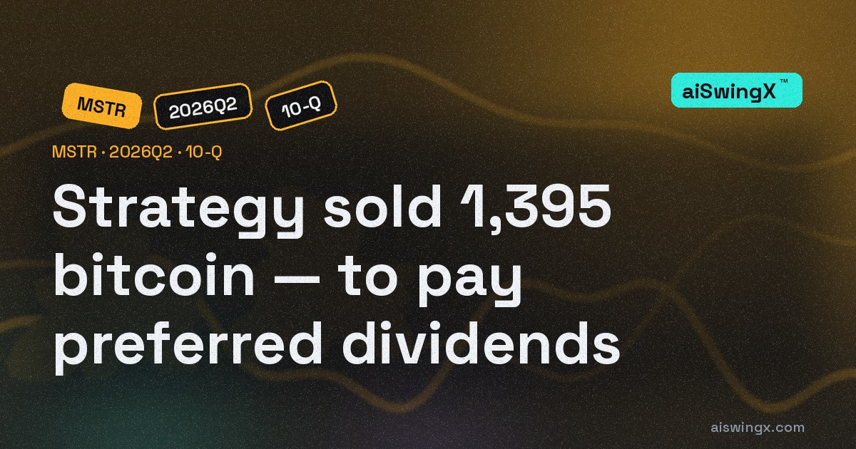 Strategy sold 1,395 bitcoin in Q2 — and used the cash for preferred dividends