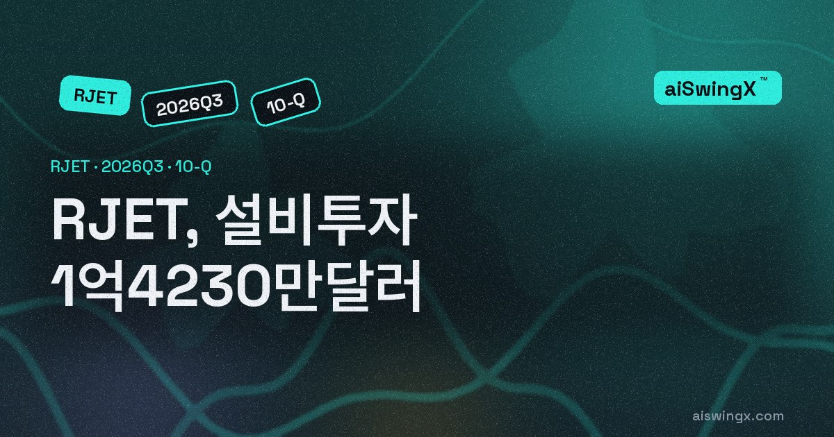 Republic Airways Holdings, 설비투자 1억4230만달러… 영업현금흐름의 76.5%