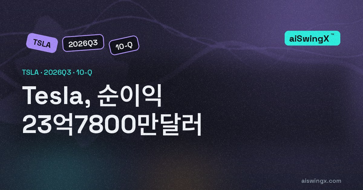 Tesla, 순이익 23억7800만달러… 영업현금흐름은 그 626.5%