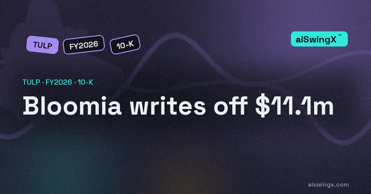 Bloomia: $11.1m of its $16.9m operating loss is goodwill written off in full