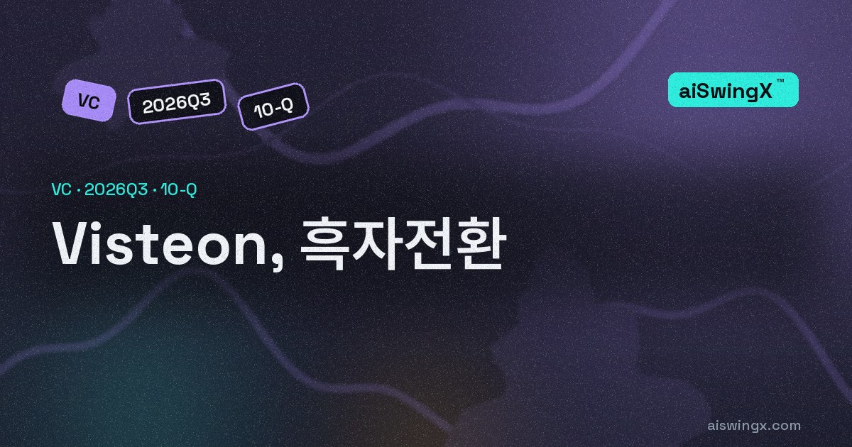 Visteon, 흑자전환… 순이익 −1100만달러→500만달러
